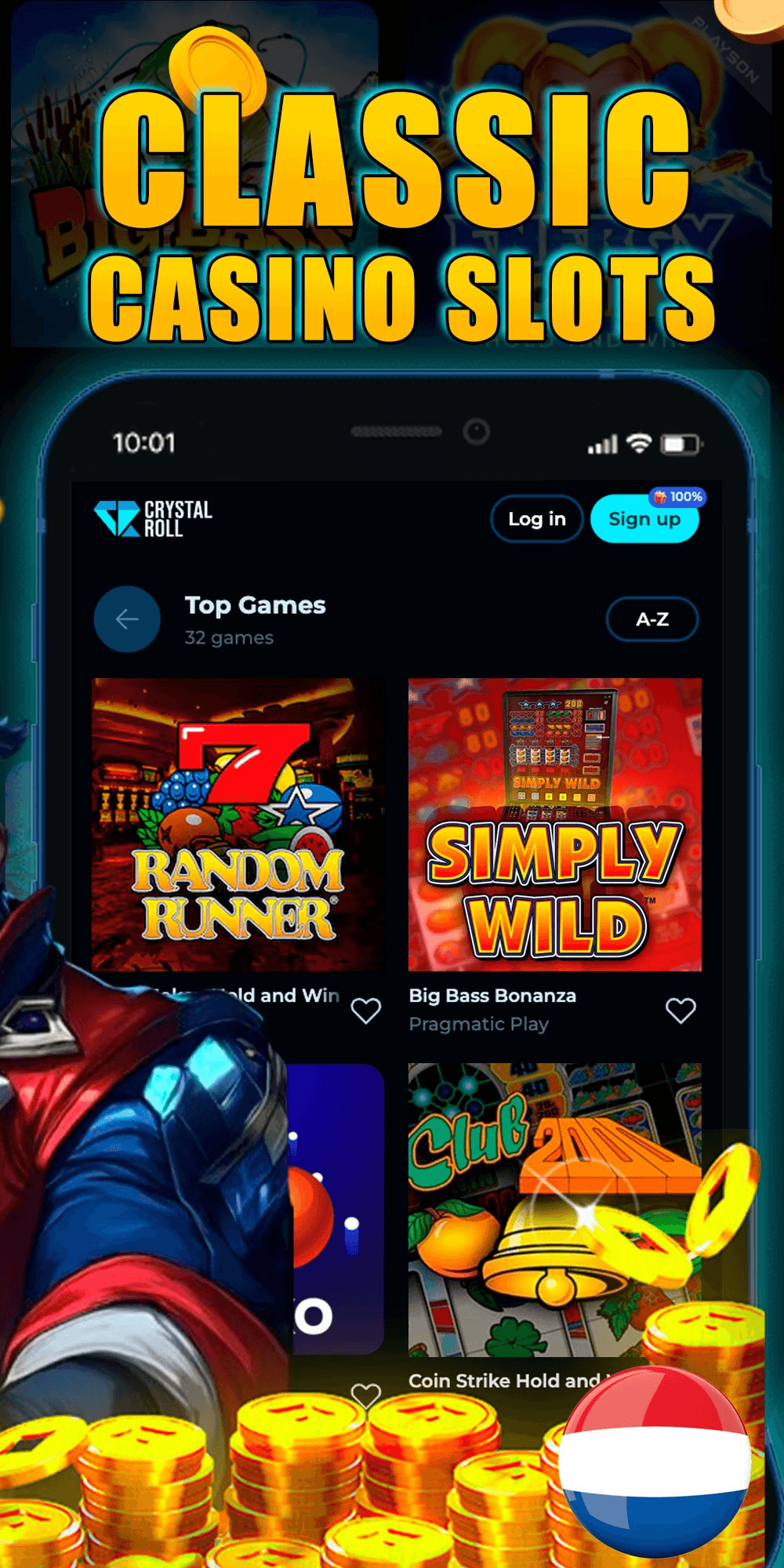 Crystal Roll Casino Screenshot